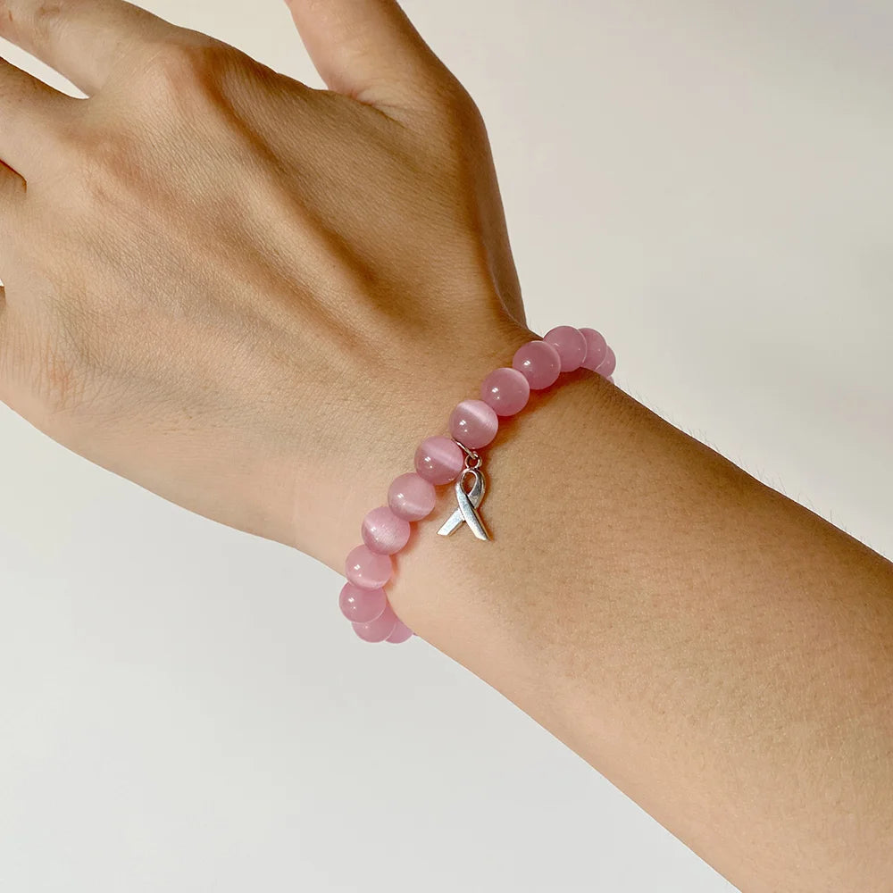 🎀 Bracelet pour octobre rose , sensibilisation cancer du sein 2024 🎀