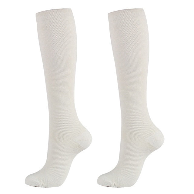 Chaussettes de compressions : Spécial ÉTÉ - anti-douleurs - soignants - infirmières - Pack 6 paires de chaussettes