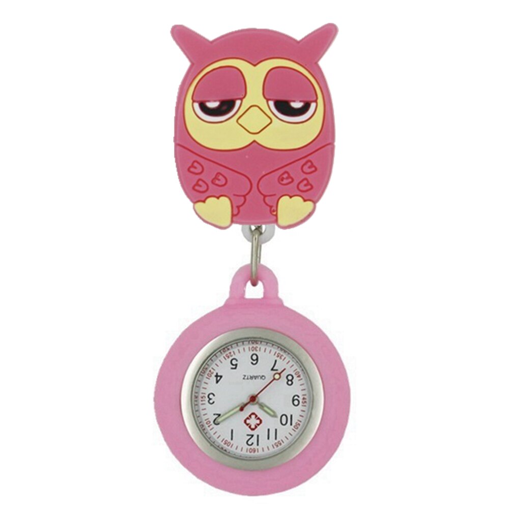 Montre de poche avec badges en caoutchouc rétractables QUARTZ pour infirmière