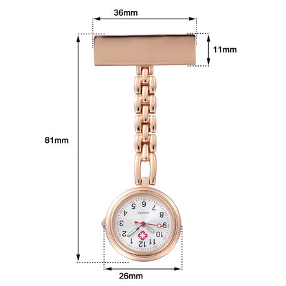 Montre d'infirmière à broche - Personnalisable avec Nom, Logo, Fonction