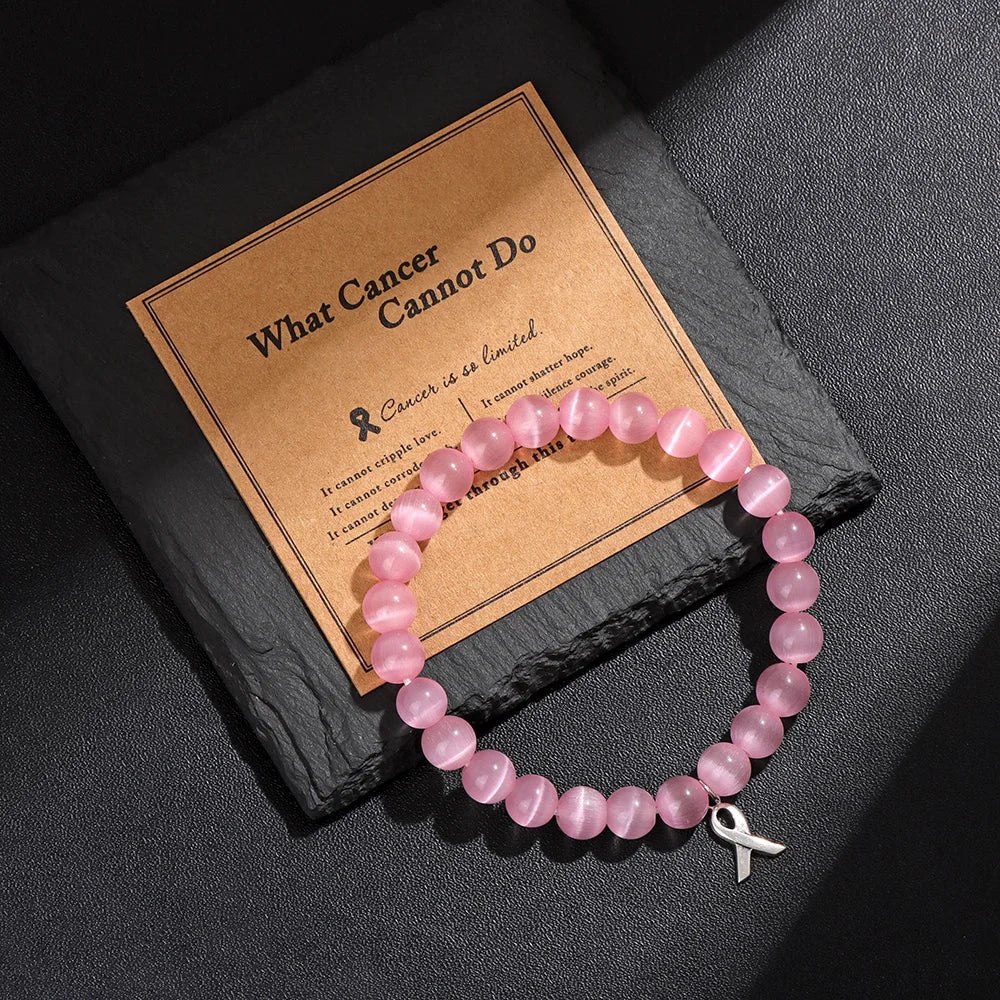 🎀 Bracelet pour octobre rose , sensibilisation cancer du sein 2024 🎀