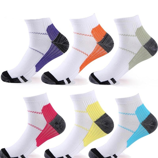 Chaussettes de compression unisexe spéciale fasciite plantaire ( 6 Paires )