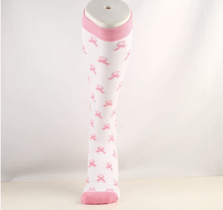 Chaussettes de compressions OCTOBRE ROSE, lutte Cancer du sein ( Pack de 6 paires )