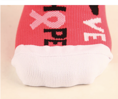 Chaussettes de compressions OCTOBRE ROSE, lutte Cancer du sein ( Pack de 6 paires )