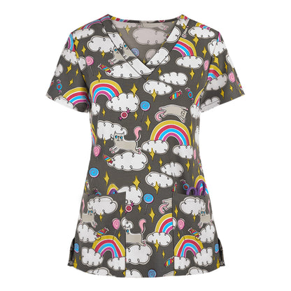 Blouse médicale - vêtement soignant mixte - haut - manche courte