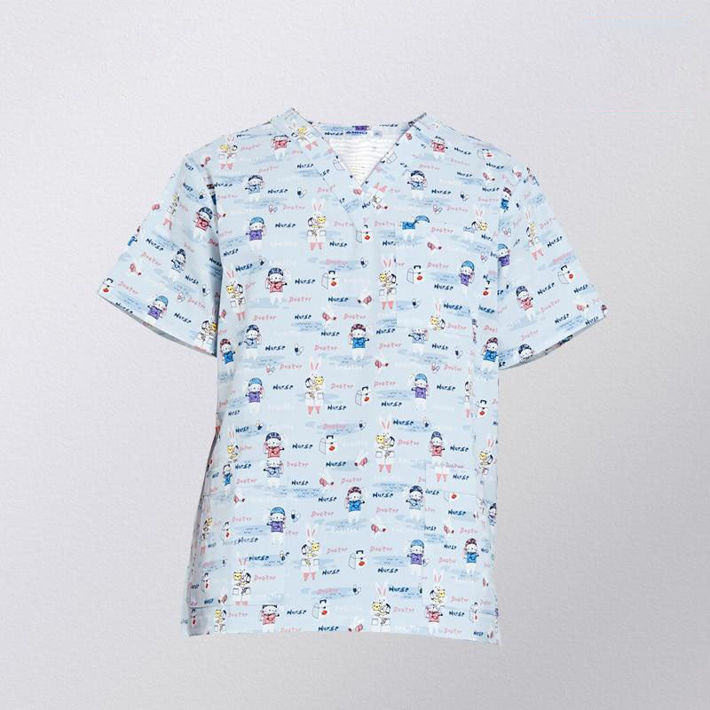 Blouse médicale - vêtement soignant mixte - haut - manche courte