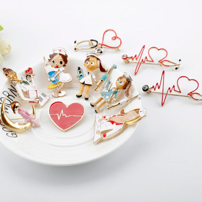 Broches médicales soignants