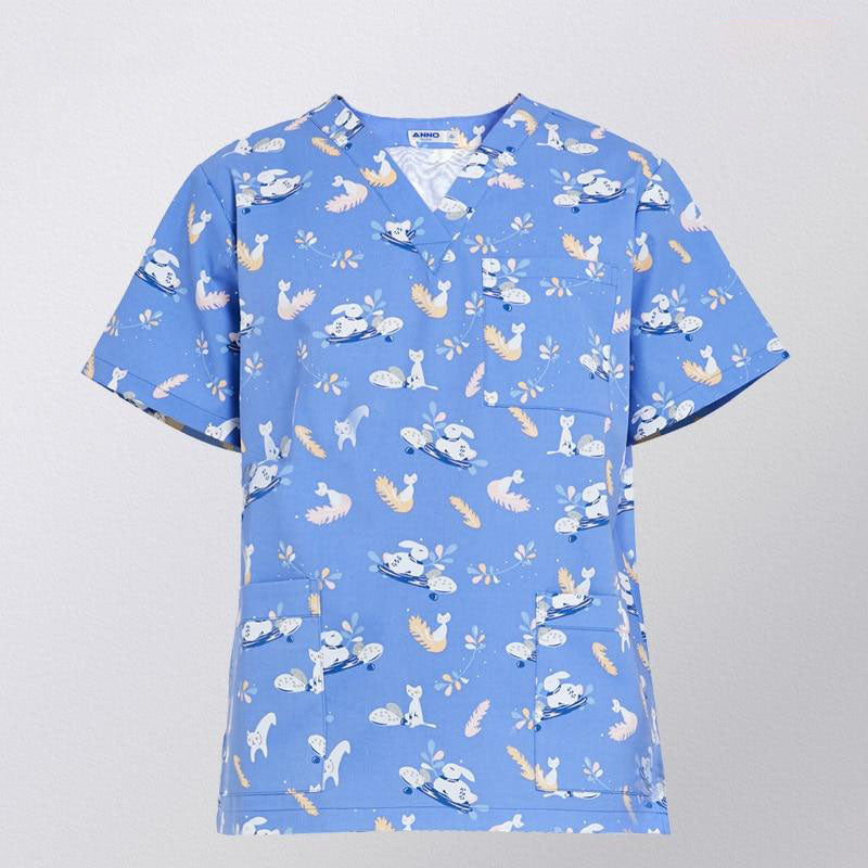 Blouse médicale - vêtement soignant mixte - haut - manche courte