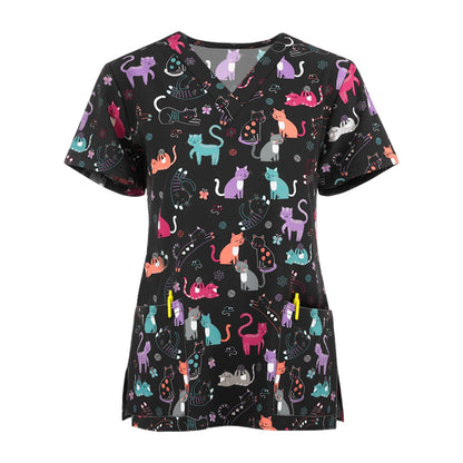 Blouse médicale - vêtement soignant mixte - haut - manche courte