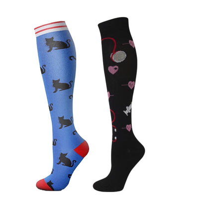 Chaussettes de compressions : Spécial ÉTÉ - anti-douleurs - soignants - infirmières - Pack 6 paires de chaussettes