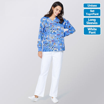 Blouse médicale - Vêtement santé mixte - manche longue