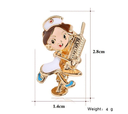Idée cadeaux, Lot de 10 broches médicales colorées