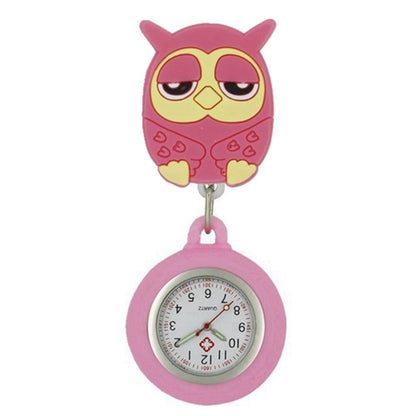 Montre de poche avec badges en caoutchouc rétractables QUARTZ pour infirmière