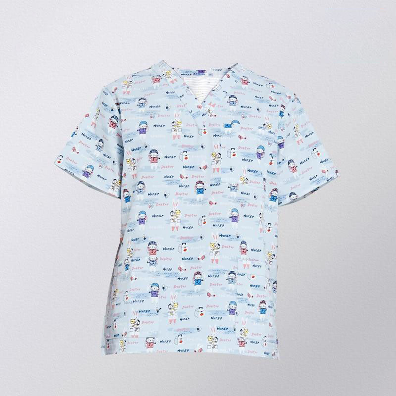 Blouse médicale - vêtement soignant mixte - haut - manche courte