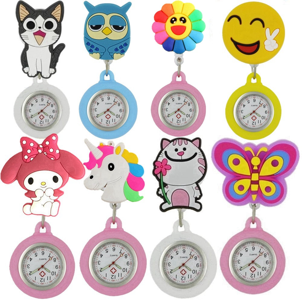 montre de poche en caoutchouc rétractable