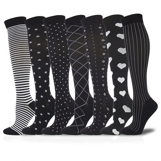 Chaussettes de compressions BLACK (pack de 7 paires )