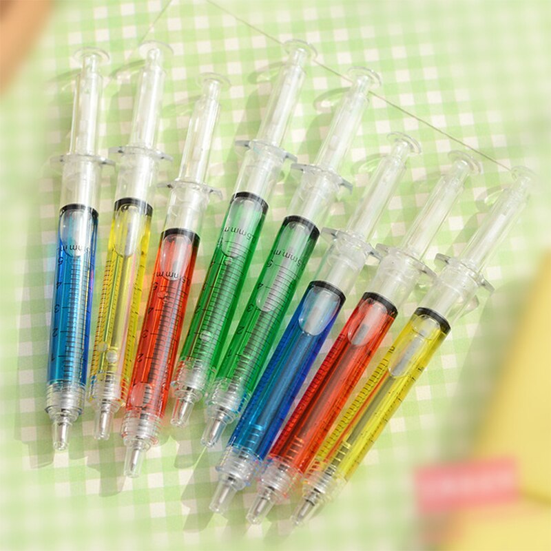 Stylo à bille à seringue créatif pour enfants écoliers, soignants  X5