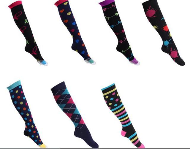 Chaussettes de compressions - anti-douleurs - soignants - infirmières - Pack 7 paires de chaussettes