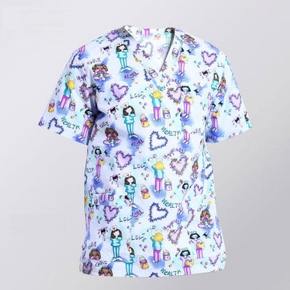 Blouse médicale - vêtement soignant mixte - haut - manche courte