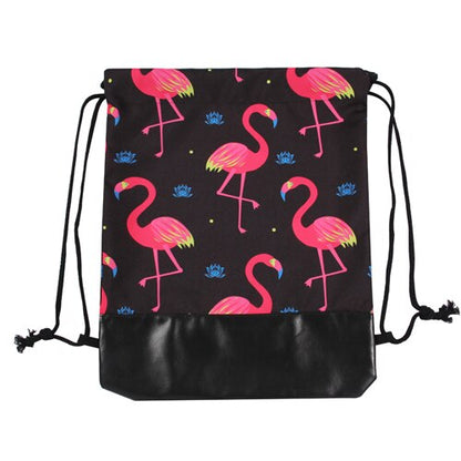 Le joli sac à dos à motif flamant rose