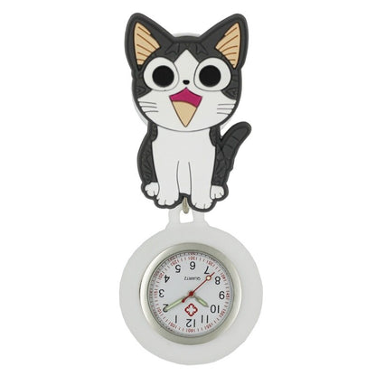 montre de poche en caoutchouc chat