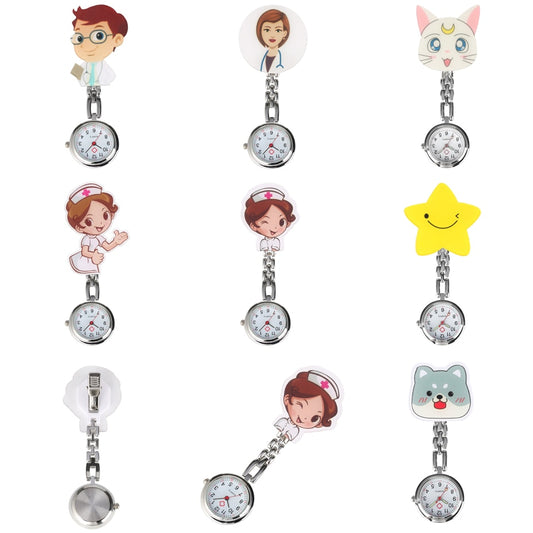 montre de poche à clips infirmière