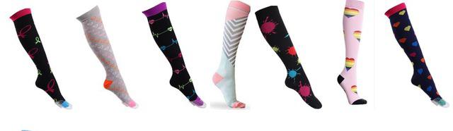 Chaussettes de compressions - anti-douleurs - soignants - infirmières - Pack 7 paires de chaussettes