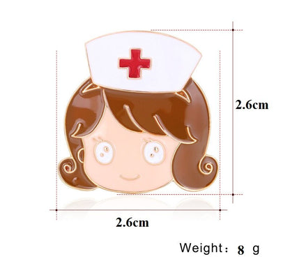 Idée cadeaux, Lot de 10 broches médicales colorées