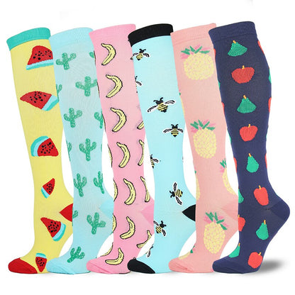 Chaussettes de compressions : Spécial ÉTÉ - anti-douleurs - soignants - infirmières - Pack 6 paires de chaussettes