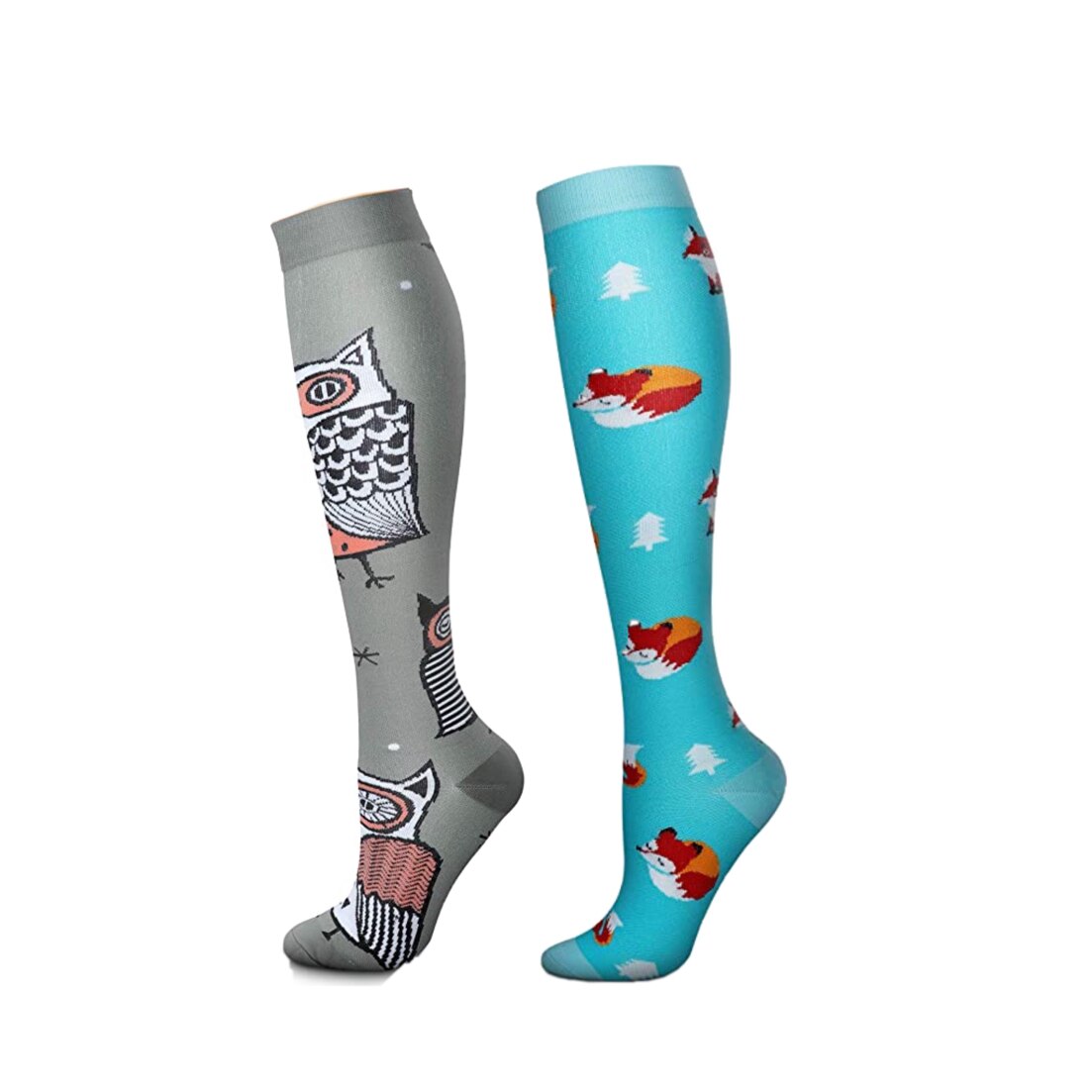 Chaussettes de compressions : Spécial ÉTÉ - anti-douleurs - soignants - infirmières - Pack 6 paires de chaussettes