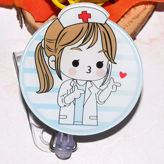 Badge soignant à pince