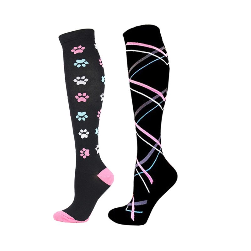 Chaussettes de compressions : Spécial ÉTÉ - anti-douleurs - soignants - infirmières - Pack 6 paires de chaussettes