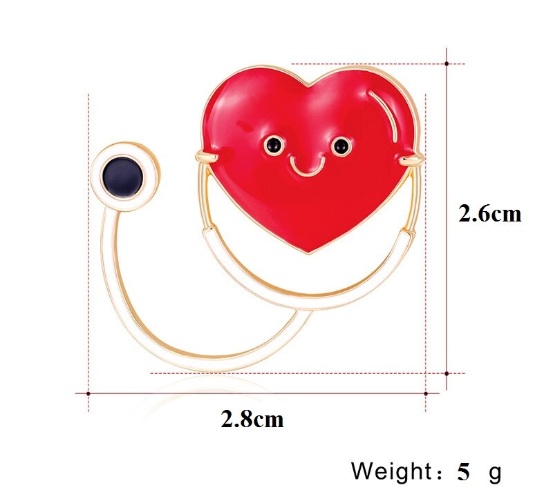 Idée cadeaux, Lot de 10 broches médicales colorées