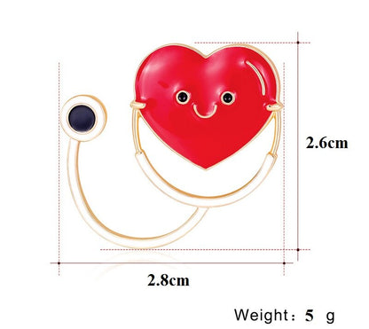 Idée cadeaux, Lot de 10 broches médicales colorées
