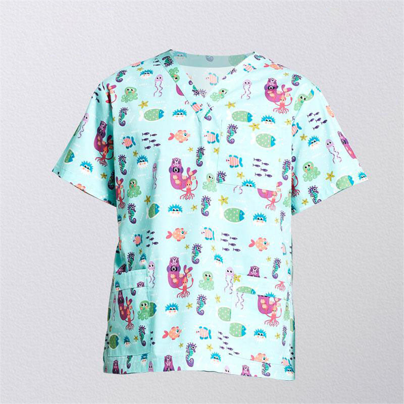 Blouse médicale - vêtement soignant mixte - haut - manche courte