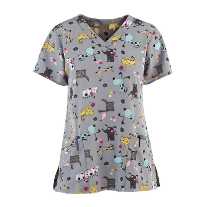 Blouse médicale - vêtement soignant mixte - haut - manche courte