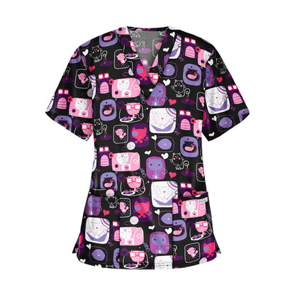 Blouse médicale - vêtement soignant mixte - haut - manche courte