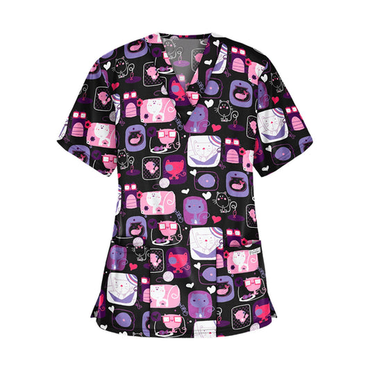 Blouse médicale - vêtement soignant mixte - haut - manche courte