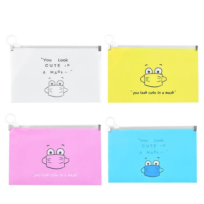 sac masques faciaux colorés