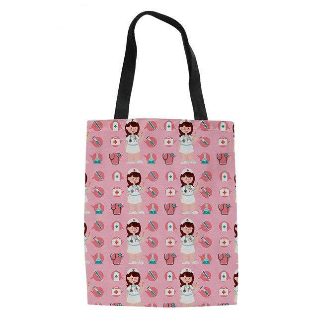 sac à main en lin rose