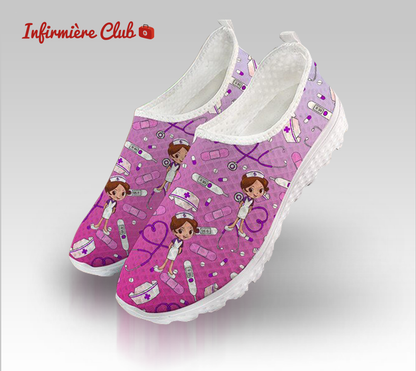 chaussures soignants légères roses