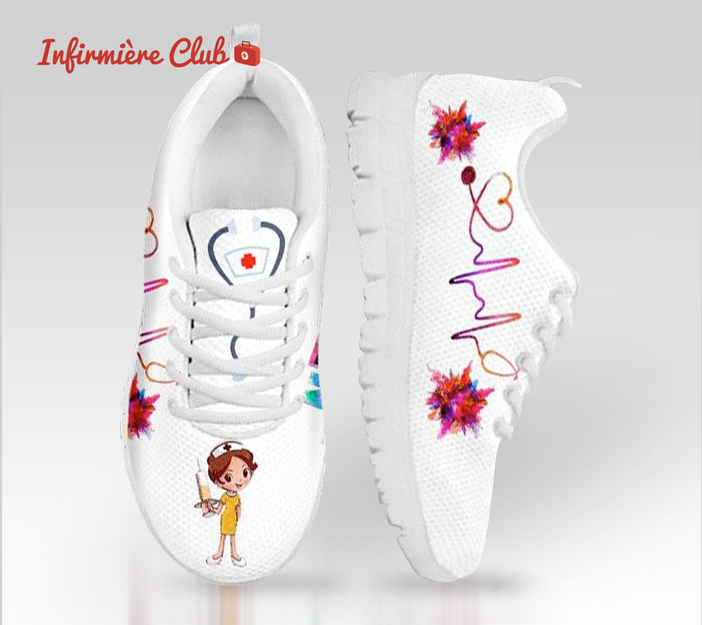 Sneakers pour femmes imprimées NURSE