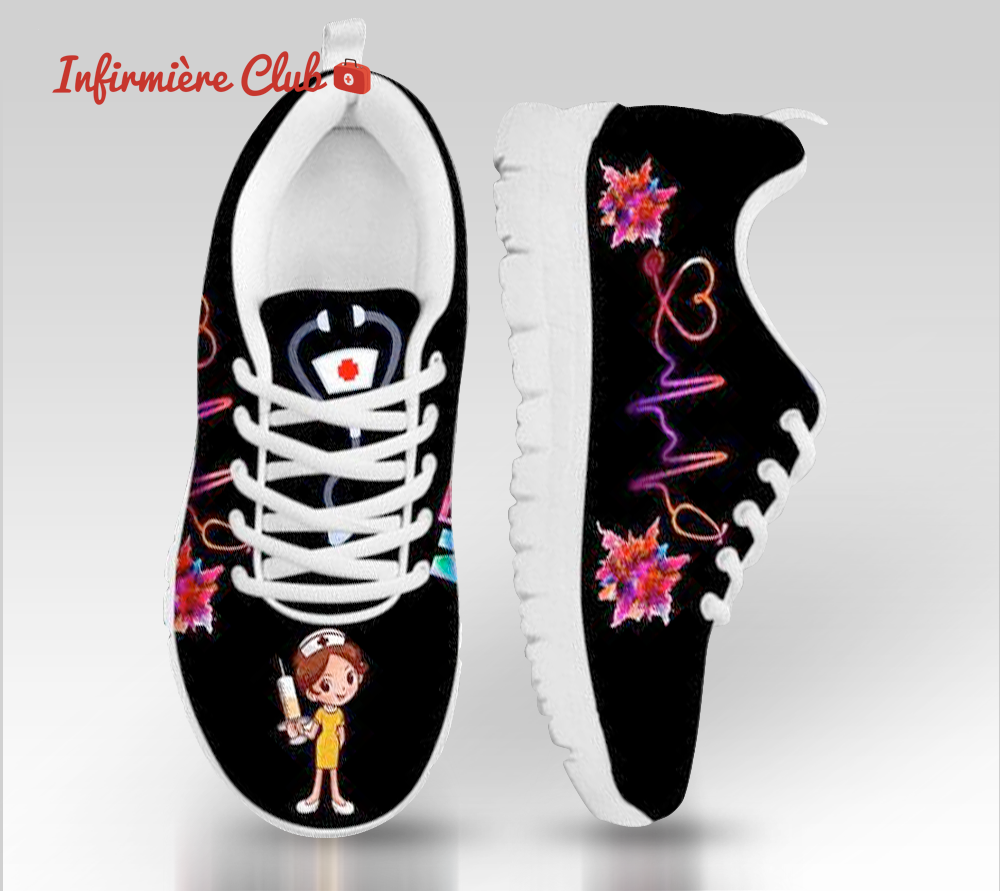 Sneakers pour femmes imprimées NURSE
