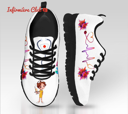 Sneakers pour femmes imprimées NURSE