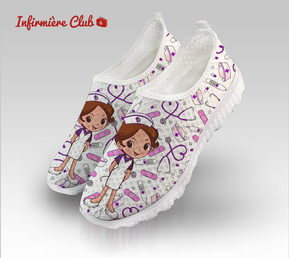 chaussures soignants légères blanches