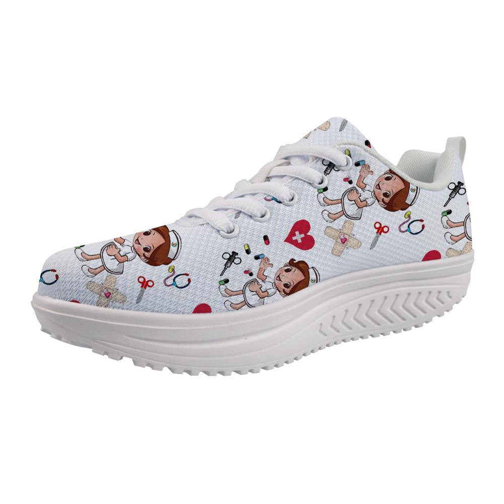 chaussures d'infirmières montantes - blanc